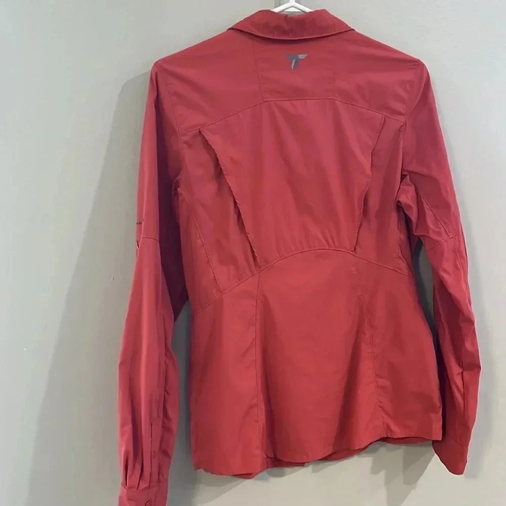 [M]Columbia Titanium Omni-Shade Orange Outdoor/Hiking Button Down Shirt - Picture 6 of 12